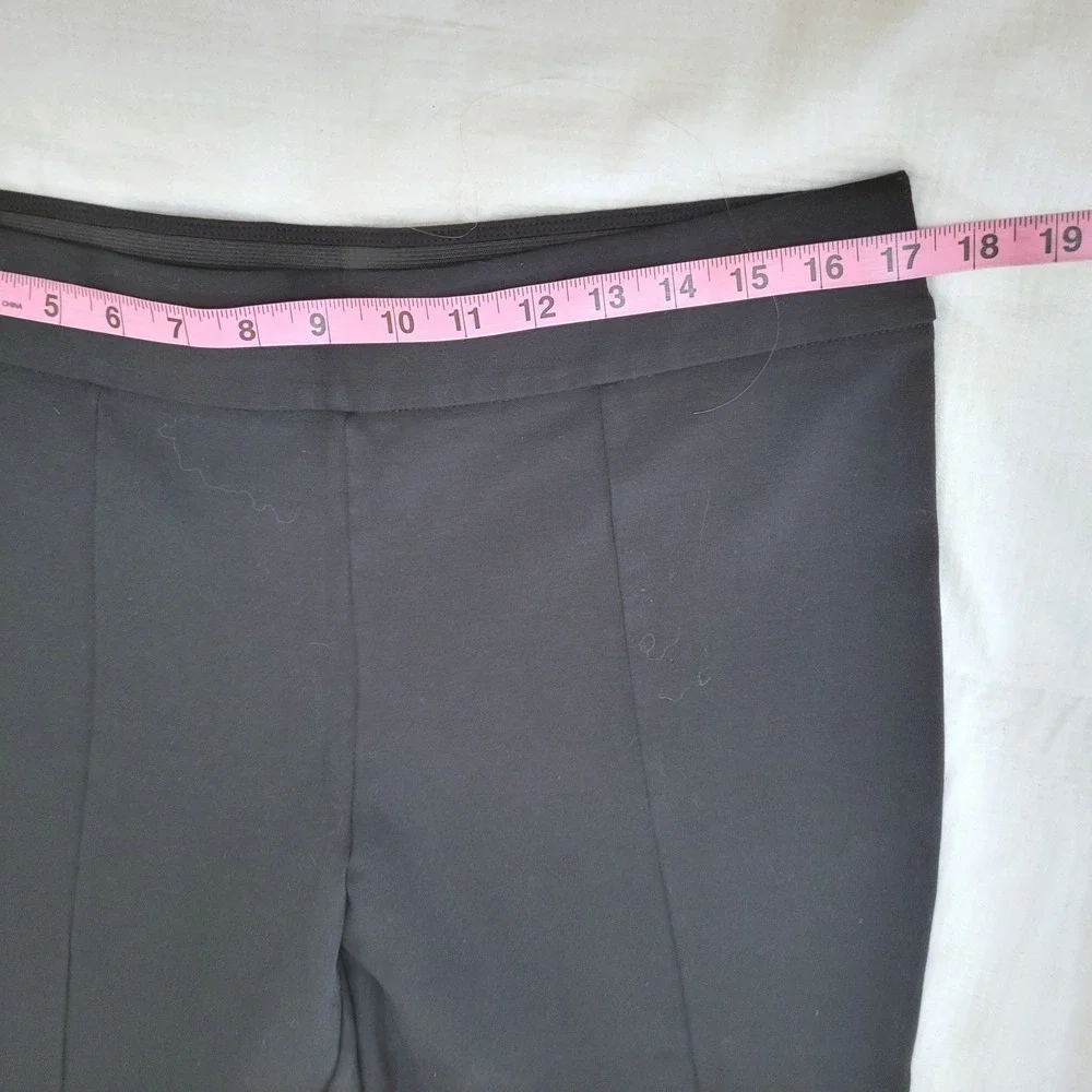 A New Day Black Pull On Ankle Zippers Skinny Ankle Crop Pants XL Career Office